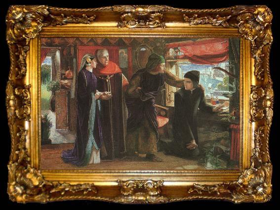 framed  Dante Gabriel Rossetti The First Anniversary of the Death of Beatrice, ta009-2